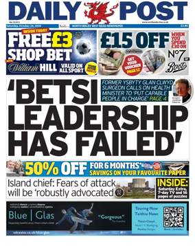 Cover of Daily Post (North Wales)