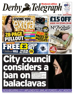 Cover of Derby Telegraph