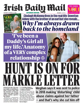 Cover of Irish Daily Mail