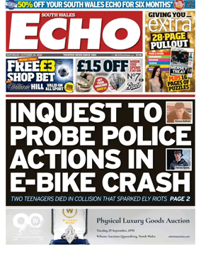 Cover of South Wales Echo