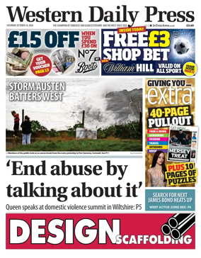 Cover of Western Daily Press (Saturday)