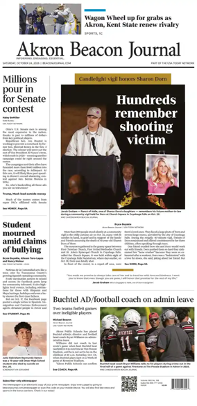 Cover of Akron Beacon Journal
