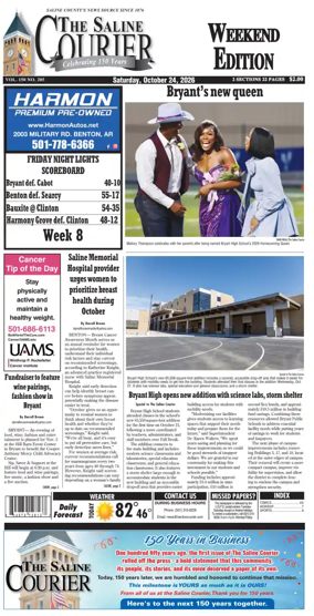 Cover of The Saline Courier Weekend