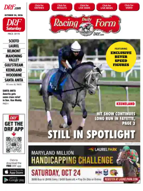 Cover of Daily Racing Form National Digital Edition