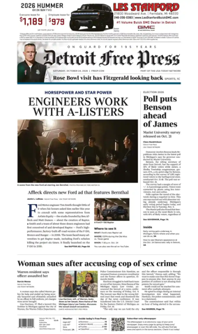 Cover of Detroit Free Press