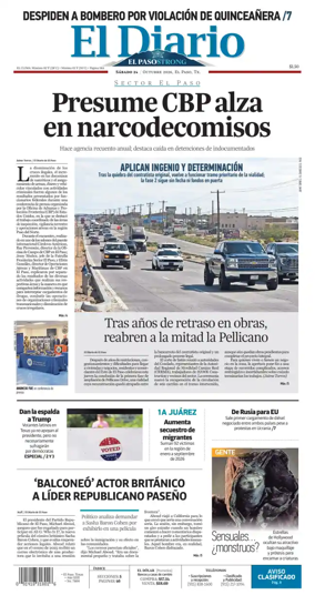 Cover of El Diario de El Paso