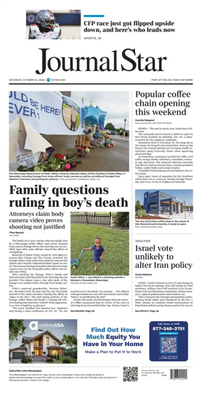 Cover of Journal Star (Peoria)