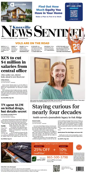 Cover of Knoxville News Sentinel