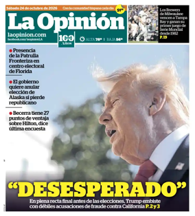 Cover of La Opinion