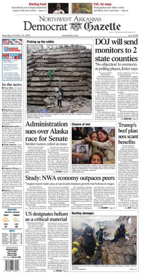 Cover of Northwest Arkansas Democrat-Gazette