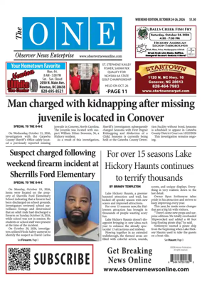 Cover of Observer News Enterprise