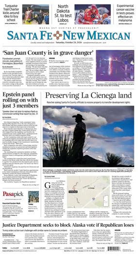 Cover of Santa Fe New Mexican