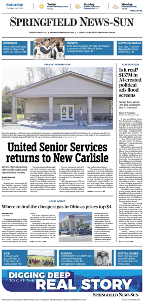 Cover of Springfield News-Sun
