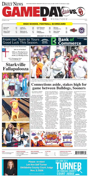 Cover of Starkville Daily News