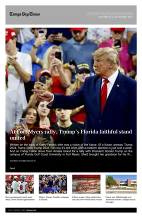 Cover of Tampa Bay Times TFP