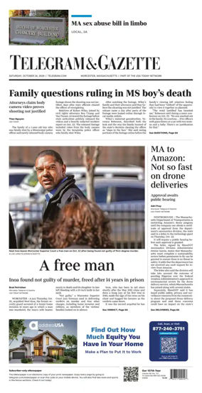 Cover of Telegram & Gazette