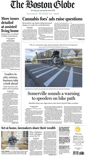 Cover of The Boston Globe