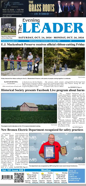 Cover of The Evening Leader