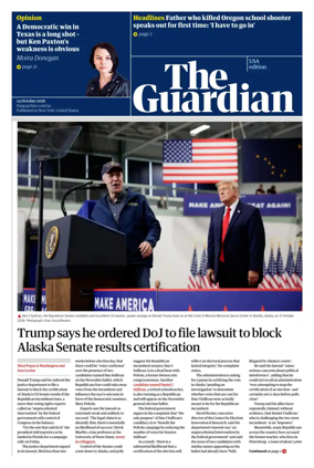 Cover of The Guardian (USA)