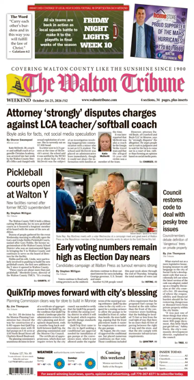 Cover of The Walton Tribune