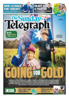 Cover of The Daily Telegraph (Sydney)