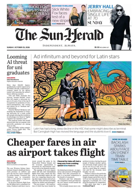 Cover of The Sydney Morning Herald