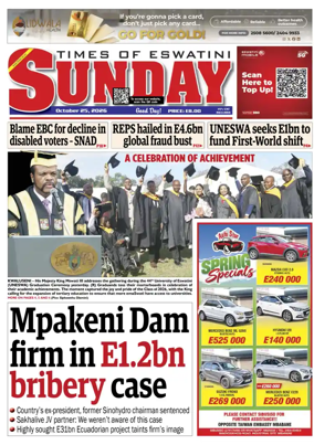 Cover of Times of Eswatini Sunday