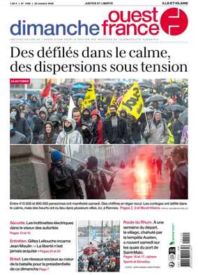 Cover of Dimanche Ouest France (Ille-et-Vilaine)