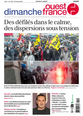 Cover of Dimanche Ouest France (Vendee)