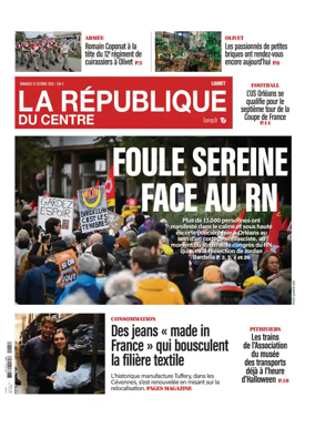 Cover of La Republique du Centre (Orleans - Loiret))