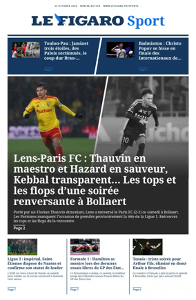 Cover of Le Figaro Sport