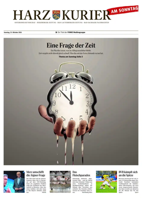 Cover of Harz Kurier am Sonntag