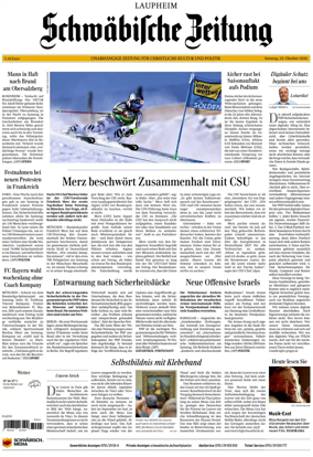 Cover of Schwabische Zeitung (Laupheim)