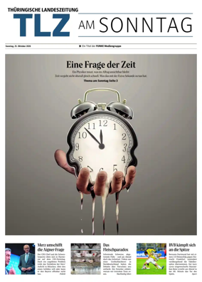Cover of Thuringische Landeszeitung (TLZ am Sonntag)