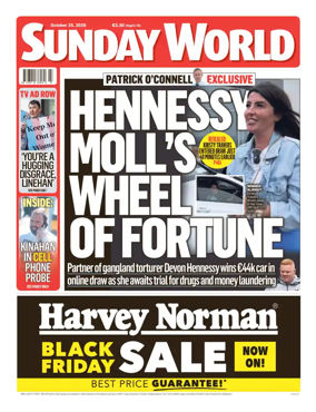Cover of Sunday World (Ireland)