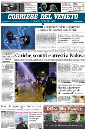 Cover of Corriere del Veneto (Treviso e Belluno)