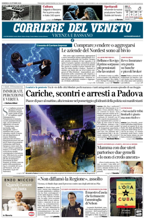 Cover of Corriere del Veneto (Vicenza e Bassano)