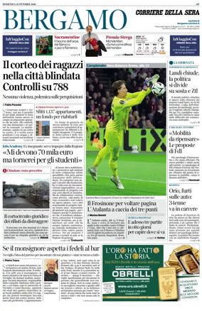 Cover of Corriere della Sera (Bergamo)