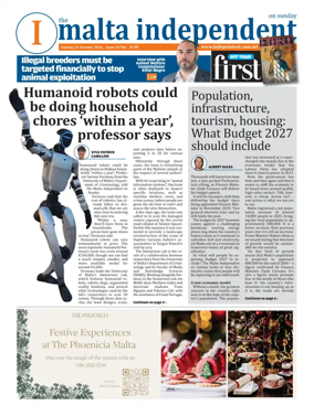Cover of The Malta Independent on Sunday