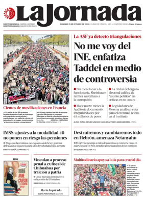 Cover of La Jornada