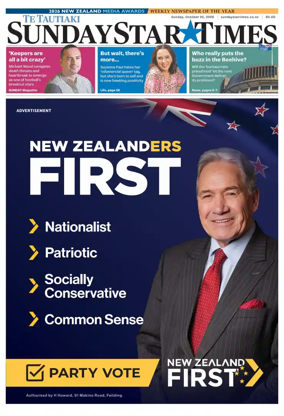Cover of Sunday Star-Times