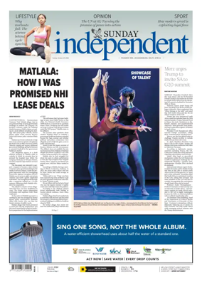 Cover of The Sunday Independent