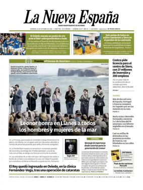 Cover of La Nueva Espana (Occidente)