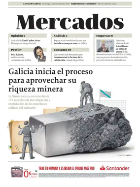 Cover of La Voz de Galicia (Ferrol) - Mercados