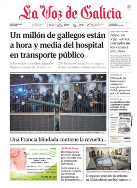 Cover of La Voz de Galicia (Monforte)