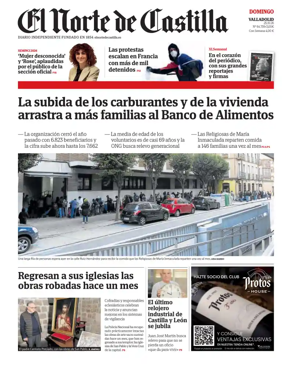Cover of Norte de Castilla (Valladolid)