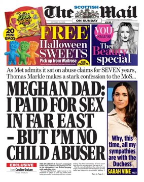 Cover of The Scottish Mail on Sunday