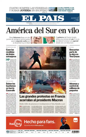 Cover of El Pais (Uruguay)
