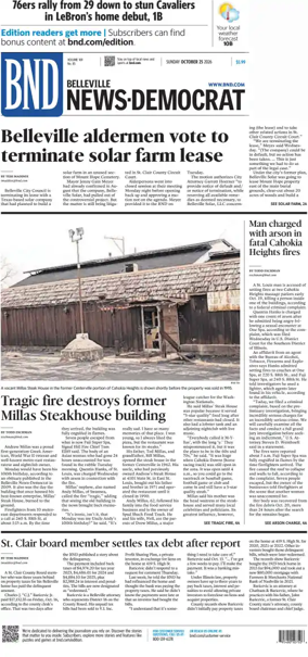 Cover of Belleville News-Democrat (Sunday)