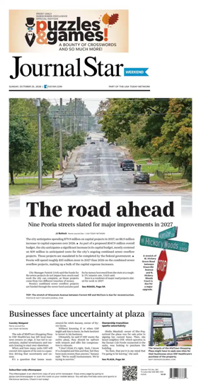 Cover of Journal Star (Peoria)